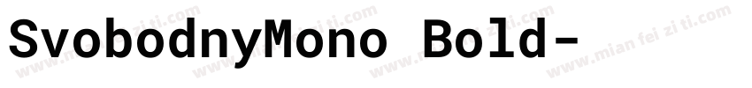 SvobodnyMono Bold字体转换
